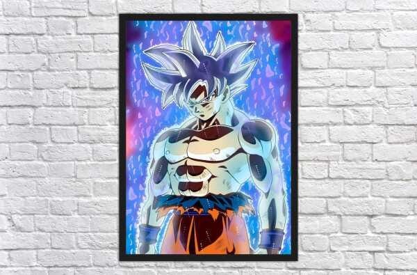 Quadro Decorativo Dragon Ball Goku Desenho Anime Salas Quartos Decorações Com Moldura G05 - 4