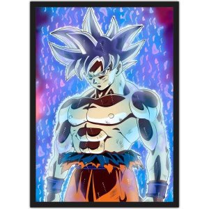 Quadro Decorativo Dragon Ball Goku Desenho Anime Salas Quartos Decorações Com Moldura G05