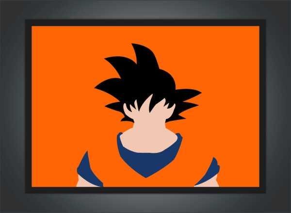 Quadro Decorativo Dragon Ball Goku Desenho Anime Salas Quartos Decorações  Com Moldura G10