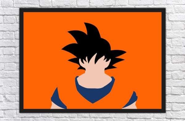 Quadro Decorativo Dragon Ball Goku Desenho Anime Salas Quartos Decorações  Com Moldura G06