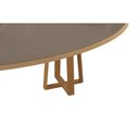 Ver imagem 6 de Mesa de Sala Jantar Elma Madeira Maciça C/ Tampo Madeirado C/ Vidro 180x105cm Carvalho/off White -