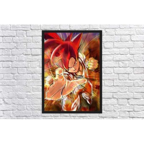 Quadro Decorativo Dragon Ball Goku Desenho Anime Salas Quartos Decorações  Com Moldura G10