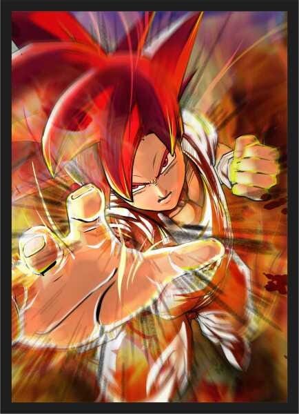 Quadro Decorativo Desenho Dragon Ball Z Goku Salas