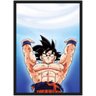 Quadro Decorativo Dragon Ball Goku Desenho Anime Salas Quartos Decorações Com Moldura G08 - 1