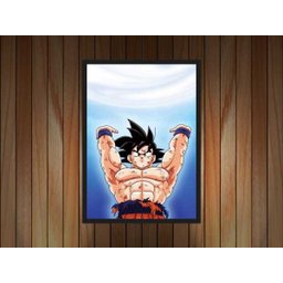 Quadro Decorativo Dragon Ball Goku Desenho Anime Salas Quartos Decorações Com Moldura G08 - 2