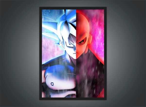 Quadro Decorativo Dragon Ball Goku Desenho Anime Com Moldura G02