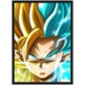 Quadro Decorativo Dragon Ball Goku Desenho Anime Salas Quartos Decorações Com Moldura G10 - 1