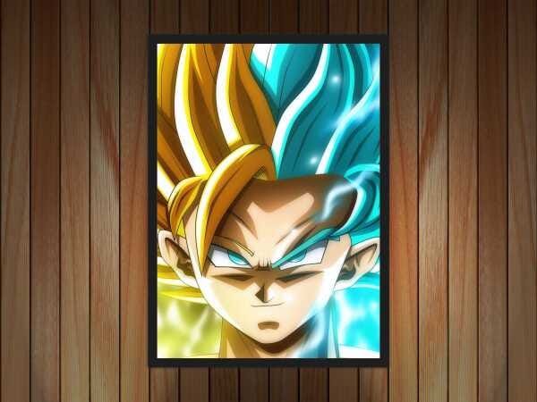 Quadro Decorativo de Dragon Ball - Anime - Goku - Desenho - Decoração -  Placa em MDF 20x30cm