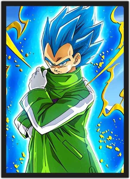 Quadro decorativo Vegeta Perfil Dragon Ball Anime Art para sala quarto em  Promoção na Americanas