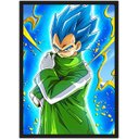 Ver imagem 1 de Quadro Decorativo Dragon Ball Vegeta Desenho Anime Salas Quartos Decorações Com Moldura G01