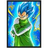 Quadro Decorativo Dragon Ball Vegeta Desenho Anime Salas Quartos Decorações Com Moldura G01 - 1