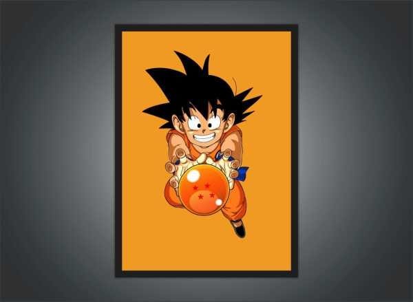 Quadro Decorativo Desenho Dragon Ball Anime Salas Quartos Decorações Com  Moldura T0018 : : Casa