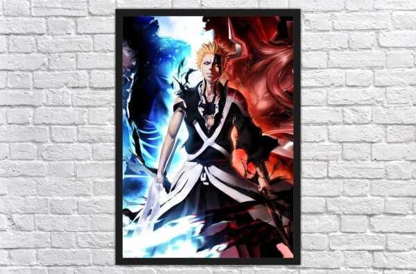 Quadro Decorativo Bleach Desenho Anime Salas Quartos Decorações Com Moldura G01 - 4