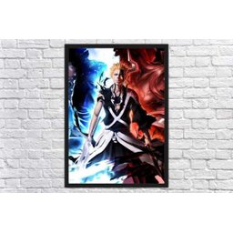 Quadro Decorativo Bleach Desenho Anime Salas Quartos Decorações Com Moldura G01 - 4