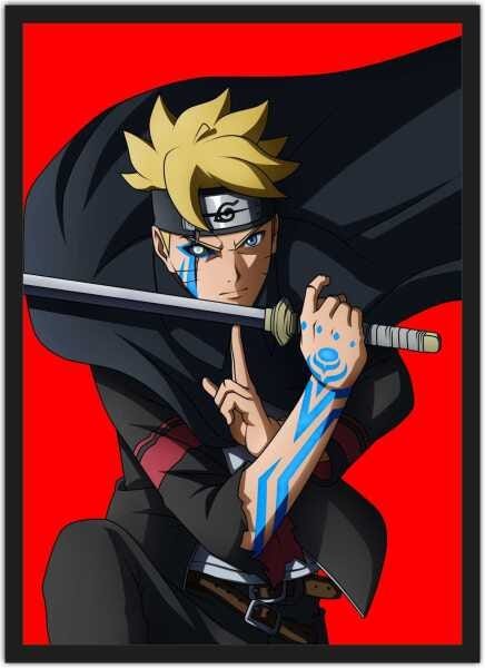 Quadro Decorativo Naruto Desenho Anime Salas Quartos Decorações Com Moldura  G01