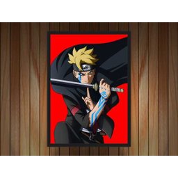 Quadro Decorativo Naruto Desenho Anime Salas Quartos Decorações Com Moldura G01 - 3