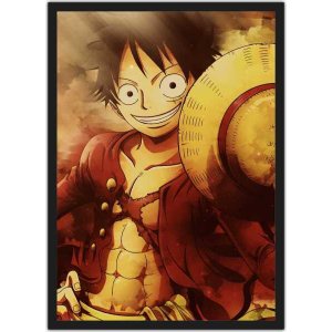 Quadro Decorativo One Piece Desenho Anime Salas Quartos Decorações Com Moldura G01