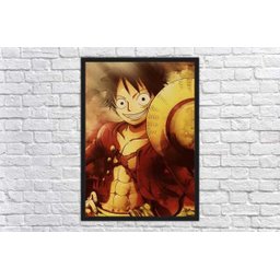 Quadro Decorativo One Piece Desenho Anime Salas Quartos Decorações Com Moldura G01 - 4