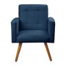 Poltrona Decorativa Sabrina Veludo Azul - Speciale Home - 1