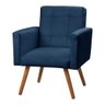 Poltrona Decorativa Sabrina Veludo Azul - Speciale Home - 4