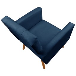 Poltrona Decorativa Sabrina Veludo Azul - Speciale Home - 5