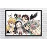 Quadro Decorativo Demon Slayer Desenho Anime Salas Quartos Decorações Com Moldura G02 - 3