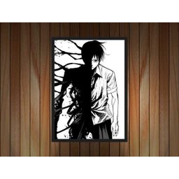 Quadro Decorativo Ajin Desenho Anime Salas Quartos Decorações Com Moldura G01 - 3