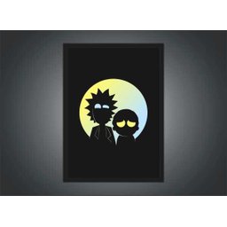 Quadro Decorativo Rick and Morty Desenho Anime Salas Quartos Decorações Com Moldura G02 - 3