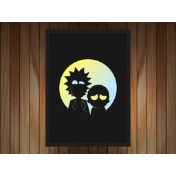 Quadro Decorativo Rick and Morty Desenho Anime Salas Quartos Decorações Com Moldura G02 - 2