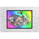 Ver imagem 4 de Quadro Decorativo Pokémon Desenho Anime Salas Quartos Decorações Com Moldura G02