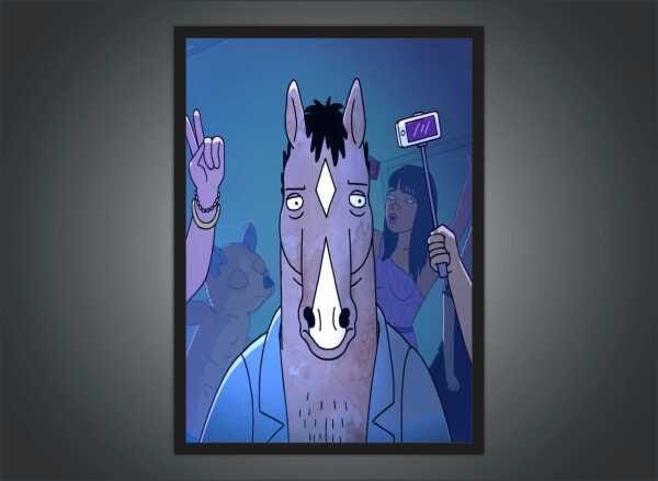 Quadro Decorativo BoJack Horseman Desenho Anime Salas Quartos Decorações Com Moldura G01 - 4