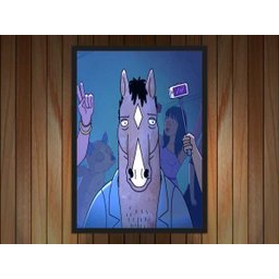 Quadro Decorativo BoJack Horseman Desenho Anime Salas Quartos Decorações Com Moldura G01 - 2