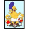 Quadro Decorativo Balança Homer Simpsons Desenho Salas Quartos Decorações Com Moldura - 1