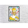Quadro Decorativo Cerveja Homer Simpsons Desenho Salas Quartos Decorações Com Moldura - 4