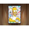 Quadro Decorativo Cerveja Homer Simpsons Desenho Salas Quartos Decorações Com Moldura - 2