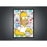 Quadro Decorativo Cerveja Homer Simpsons Desenho Salas Quartos Decorações Com Moldura - 3