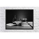 Ver imagem 3 de Quadro Decorativo Direito Advocacias Escritórios Advogados Salas Decorações Com Moldura G06