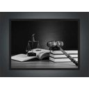 Ver imagem 2 de Quadro Decorativo Direito Advocacias Escritórios Advogados Salas Decorações Com Moldura G06