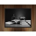 Ver imagem 4 de Quadro Decorativo Direito Advocacias Escritórios Advogados Salas Decorações Com Moldura G06