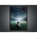 Ver imagem 3 de Quadro Decorativo Disco Voador Ovni Quartos Salas Decorações Com Moldura G01