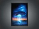 Ver imagem 3 de Quadro Decorativo Disco Voador Ovni Quartos Salas Decorações Com Moldura G02