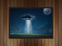 Ver imagem 3 de Quadro Decorativo Disco Voador Ovni Quartos Salas Decorações Com Moldura G05