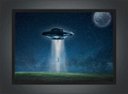 Ver imagem 2 de Quadro Decorativo Disco Voador Ovni Quartos Salas Decorações Com Moldura G05