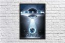 Ver imagem 2 de Quadro Decorativo Disco Voador Ovni Quartos Salas Decorações Com Moldura G06