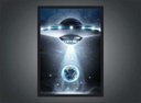 Ver imagem 3 de Quadro Decorativo Disco Voador Ovni Quartos Salas Decorações Com Moldura G06