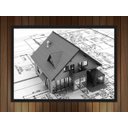 Ver imagem 2 de Quadro Decorativo Engenharia Arquitetura Civil Construções Projetos Salas Decorações Com Moldura G02