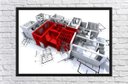 Ver imagem 3 de Quadro Decorativo Engenharia Arquitetura Civil Construções Projetos Salas Decorações Com Moldura G04