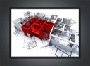Ver imagem 4 de Quadro Decorativo Engenharia Arquitetura Civil Construções Projetos Salas Decorações Com Moldura G04