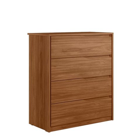 Cômoda Atria 4 Gavetas Nogueira - Demartêz
