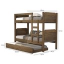 Ver imagem 3 de Beliche Quarto Solteiro Star com Auxiliar Castanho